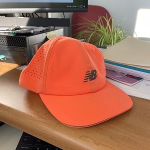 NWT! New Balance Running Cap Hat Orange